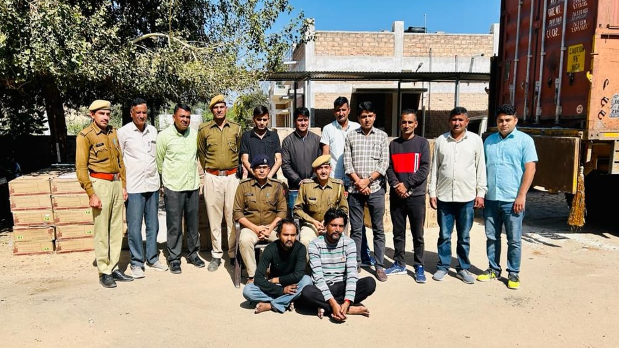 Barmer News Illegal liquor worth Rs 1 crore 25 lakh seized and two accused arrested