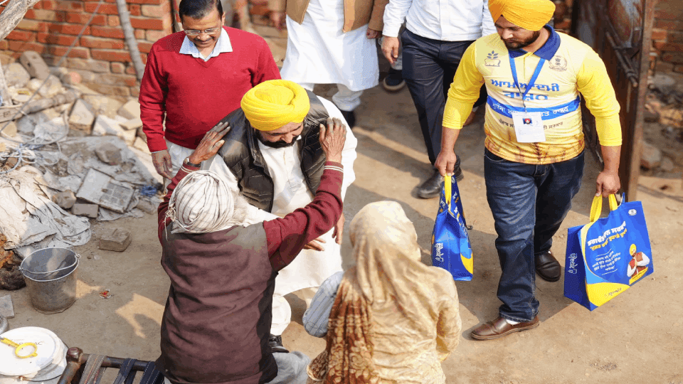 Arvind Kejriwal and Bhagwant Mann Launch Ghar Ghar Muft Ration Yojana in Punjab