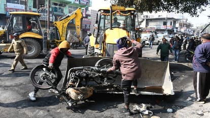 Haldwani violence today: photos of Haldwani violence