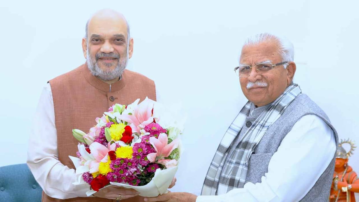 Haryana CM Manohar Lal met Home Minister Amit Shah