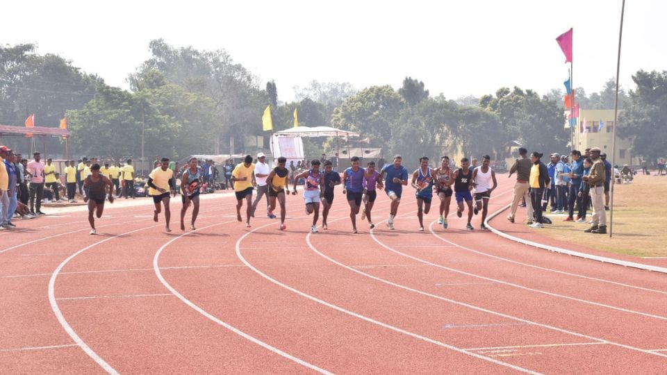 Two day range level inter district police sports competition year 2024 organized in Jagdalpur