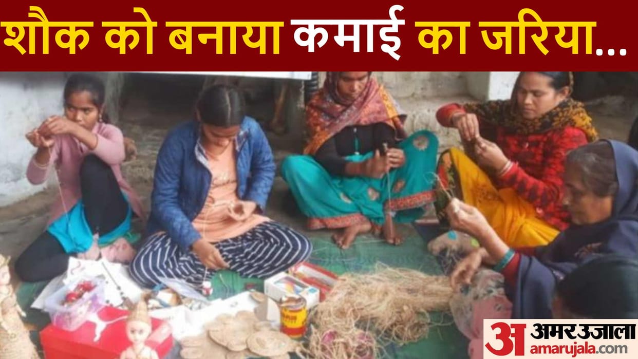 Ritika earning money by making artificial jewelery from banana fiber