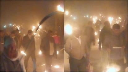 Teachers took out a torch procession in Sitamarhi and demanded Bihar govt to withdraw competency test