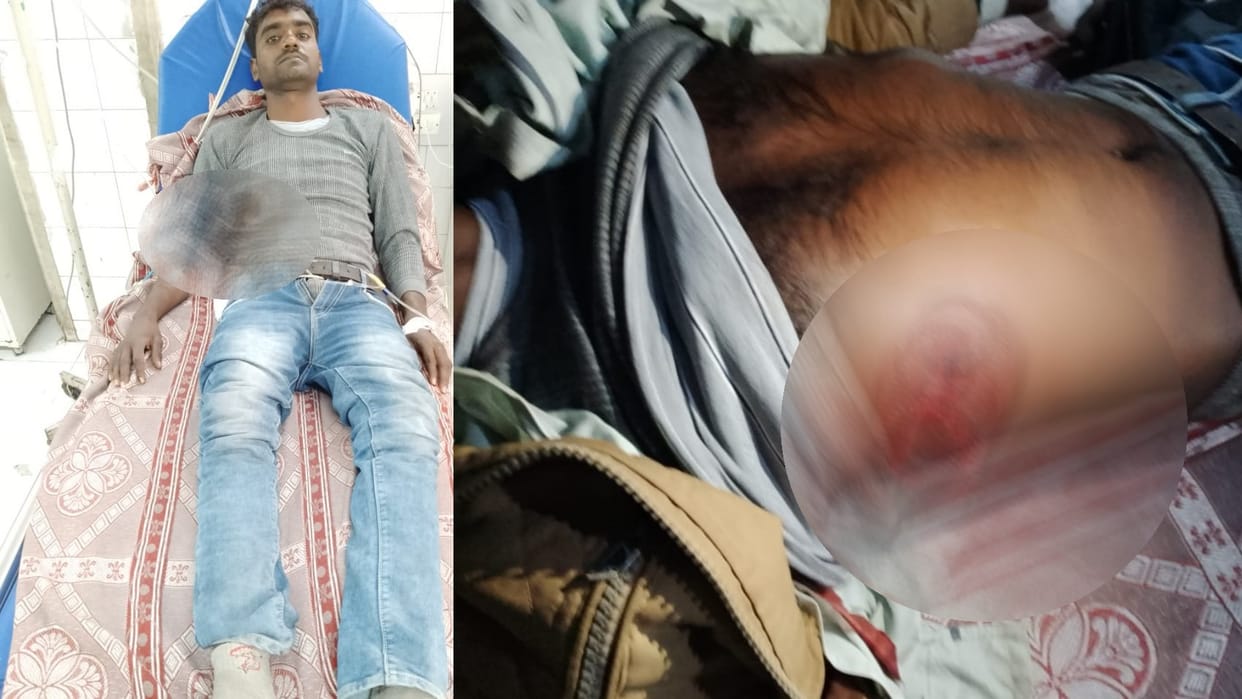 A man get shot in a land dispute in Murtiha kotwali in Bahraich.