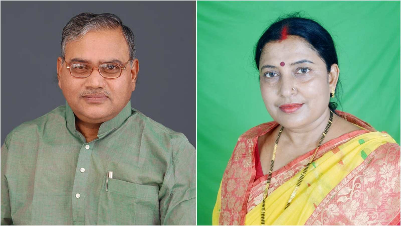बिहार से उम्मीदवार डॉ. भीम सिंह और डॉ धर्मशीला गुप्ता (फोटो साभार- विधान परिषद व ECL वेबसाइट)