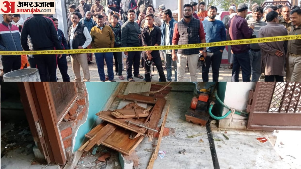 Massive explosion at former village head house In Jhansi, two-storey house damaged