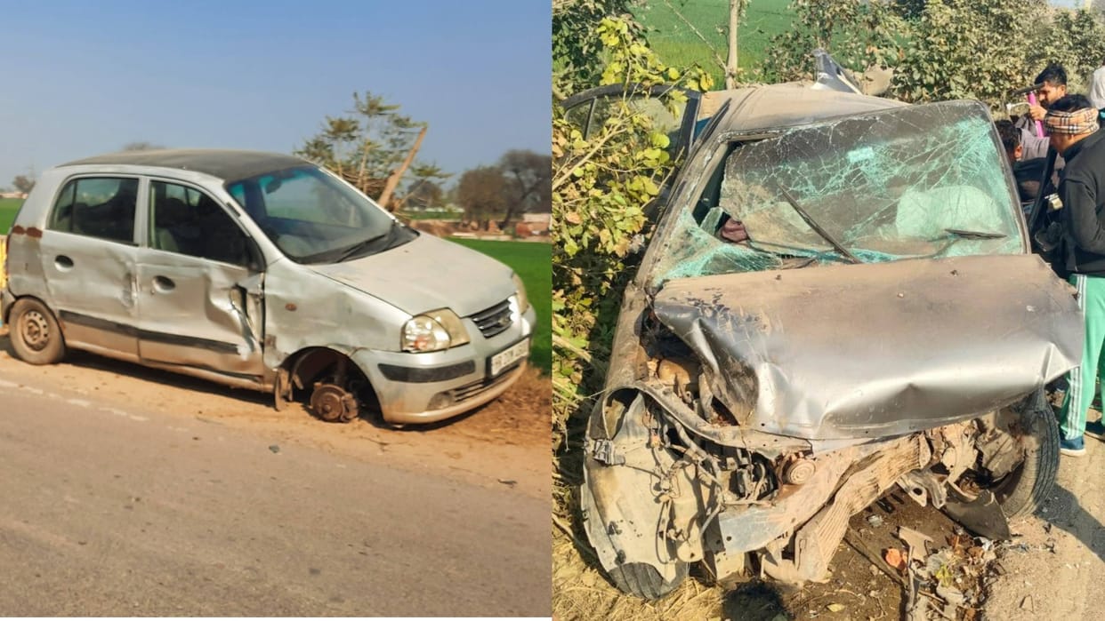 Fatehabad: Two real brothers died in road accident, three serious