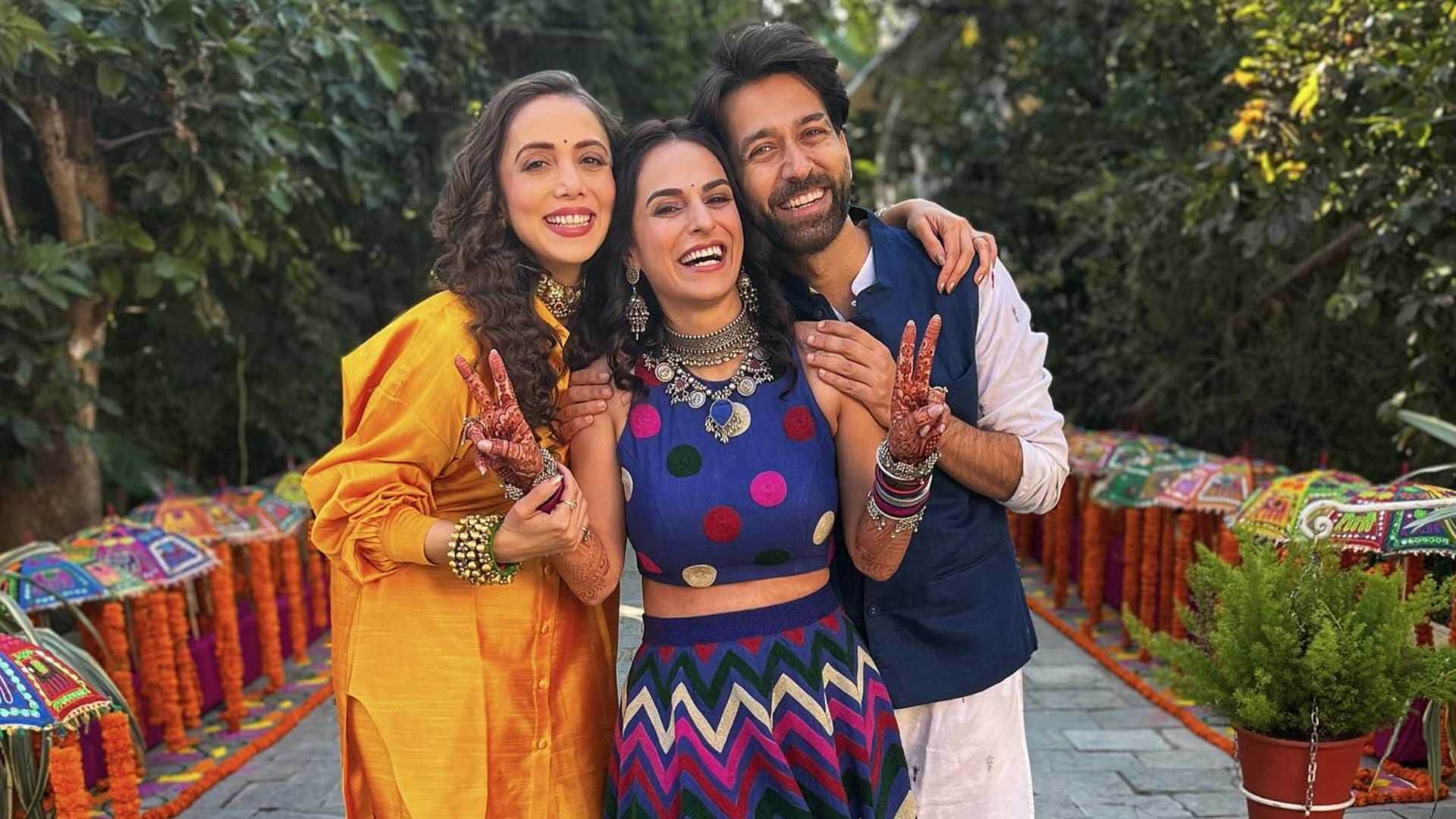 Kashmira Irani Wedding Govinda niece Kashmira tie knot with Akshat Saxena Nakuul Mehta Shares couple photos