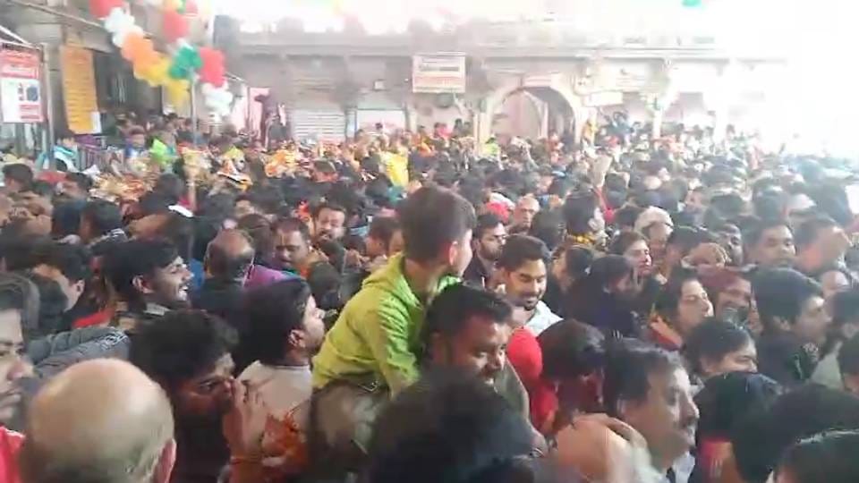 condition of two female devotees deteriorated under pressure of crowd at Ladli Ji temple in Barsana