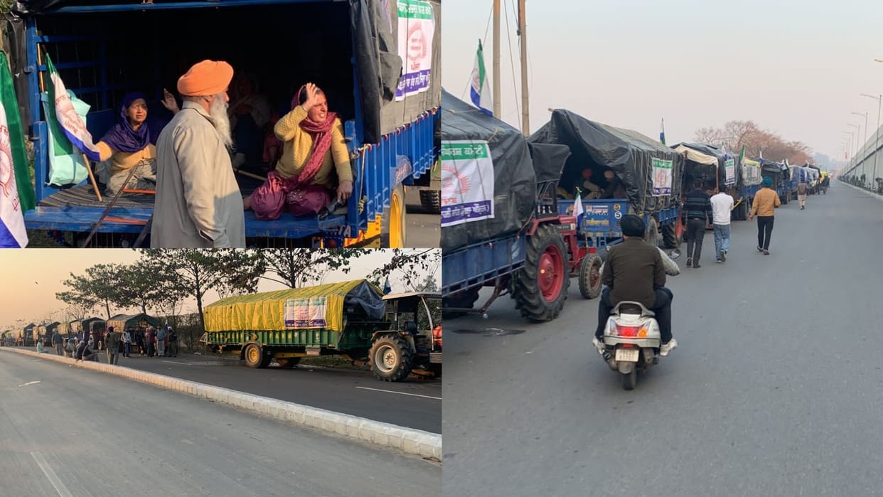 Farmers march to Delhi: Farmers are ready with tractor-trolleys