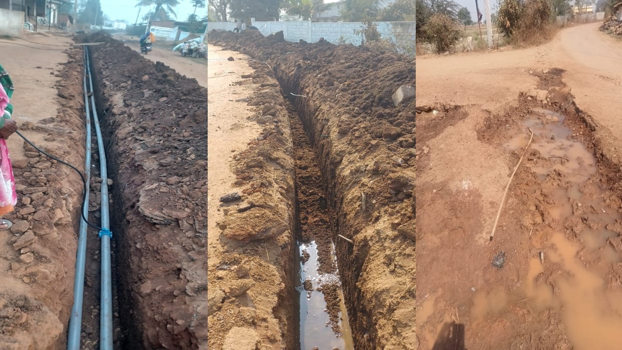 Raipur: contractor had left drain open in front house, Collector reprimanded on complaint, work completed in 2