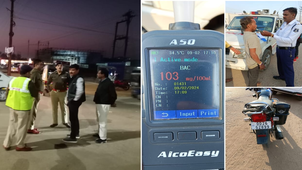 Raipur News: Big action by traffic police in Raipur, challans issued to one thousand drivers