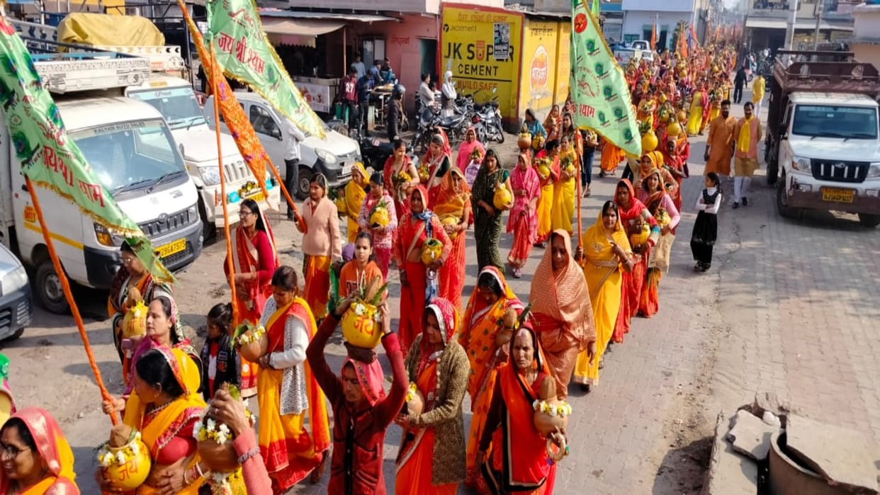 Rajasthan News: Procession took out on the 23rd Paat Mahotsav, city drenched in the colors of Shyam Baba