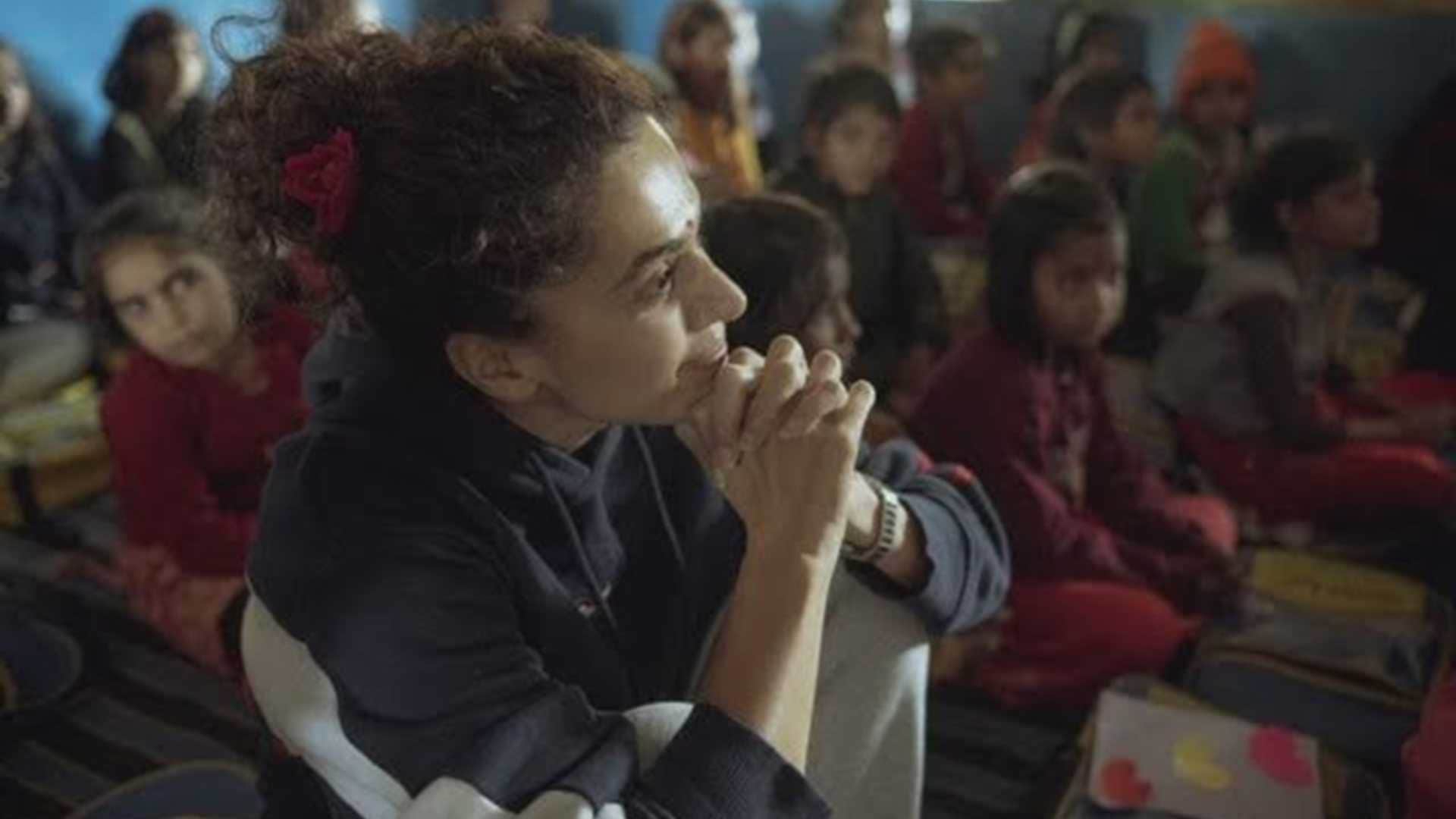 Taapsee Pannu return Mumbai after meeting deprived girls at nanhi kali showed photos of work in Barabanki Moga