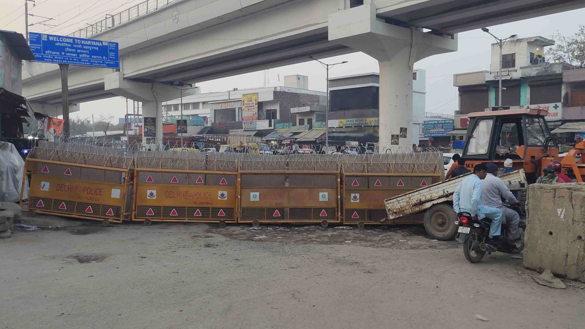 Farmers march to Delhi: Five layer security at Tikri border