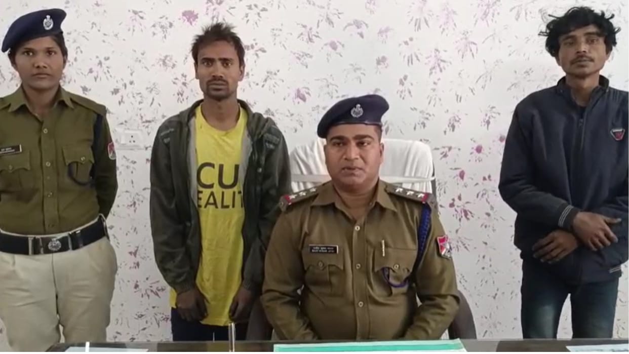 Two thieves caught red handed stealing from railway goods warehouse