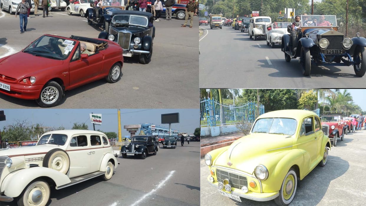 Kanpur historic Bithoor Mahotsav, Vintage car Rally