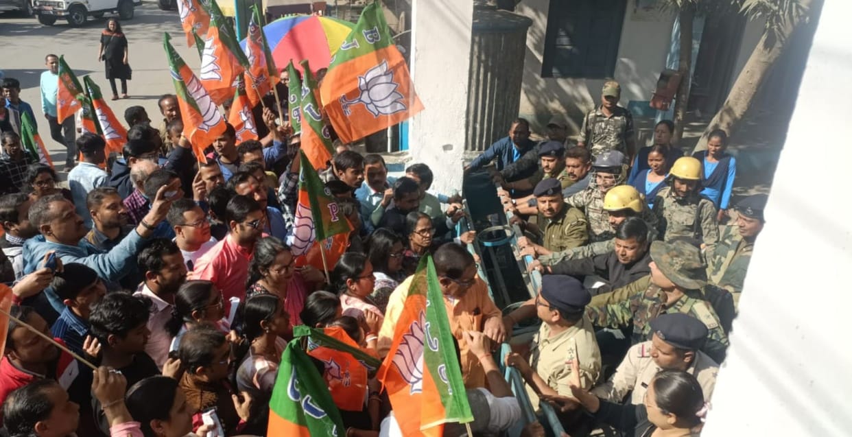 west bengal violance in sandeshkhali bjp protest against women harassment torture