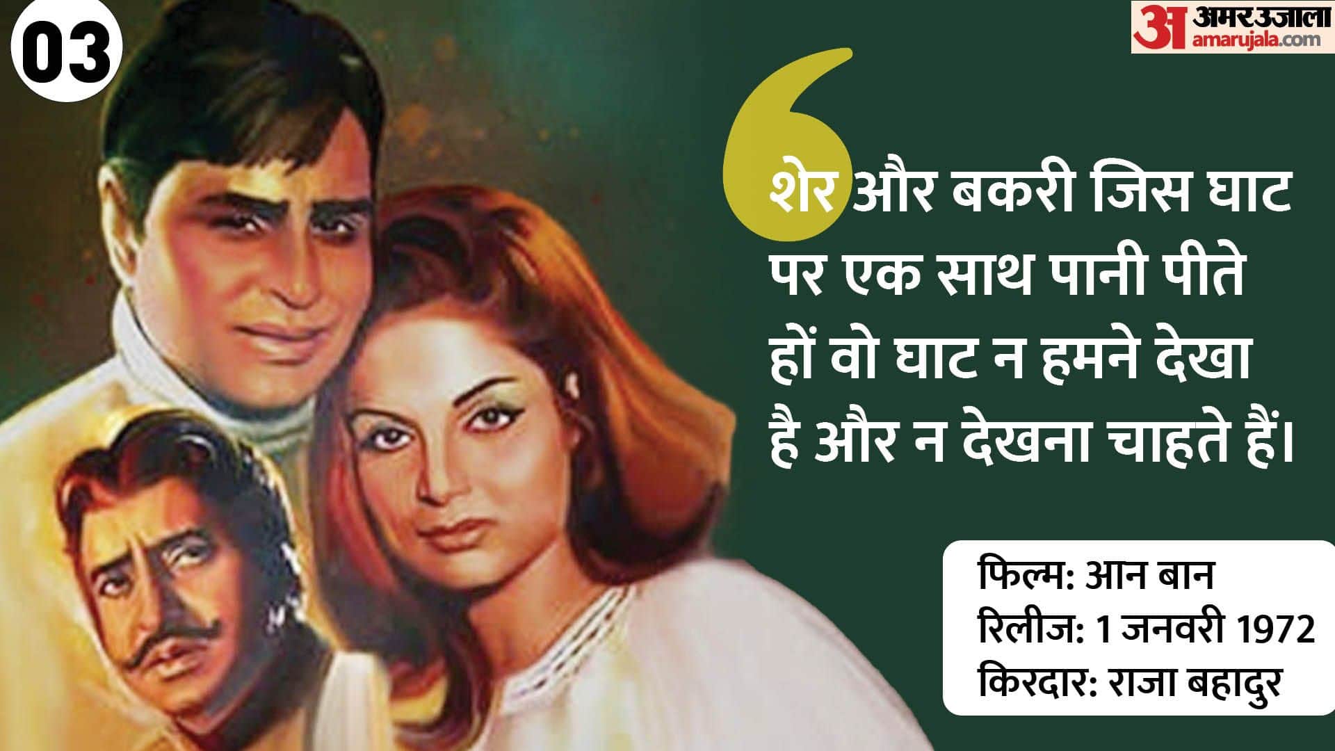 10 the most famous dialogues of actor Pran villain of the millennium lahaore mumbia dada saheb phalkhe awardee