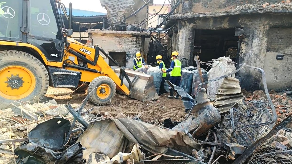 No one missing found in perfume factory, drums of chemicals taken out