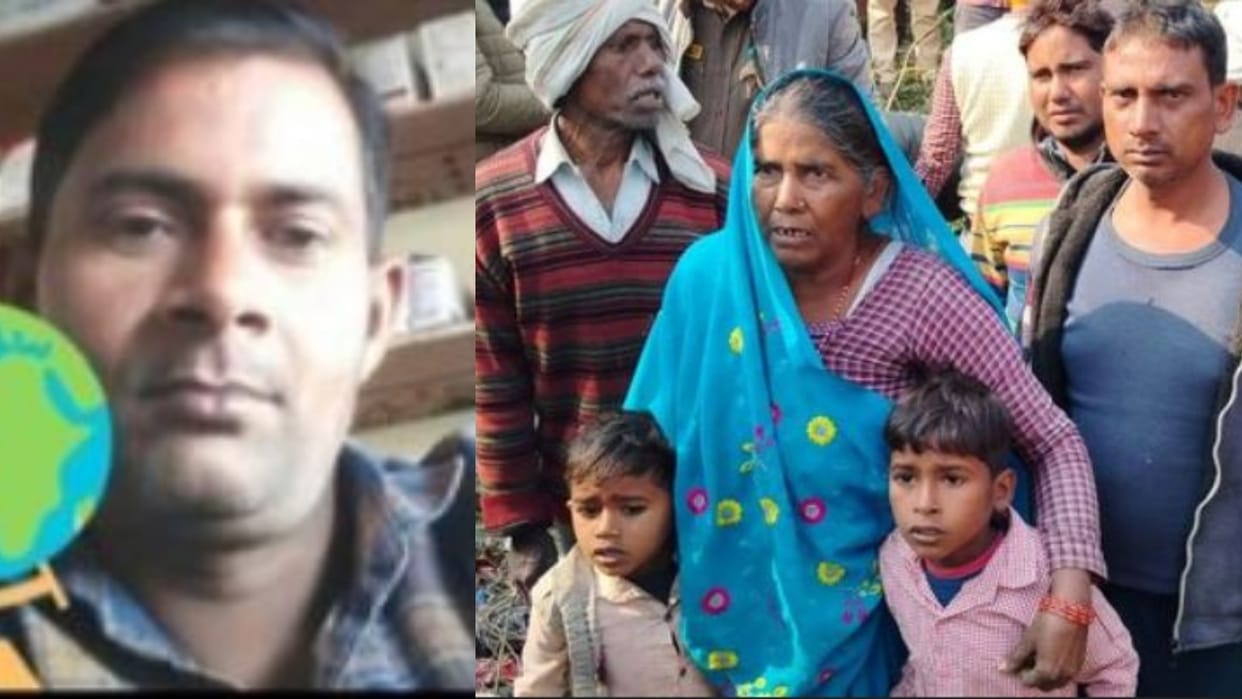 man murdered by slitting his throat nails also pulled in Lakhimpur kheri