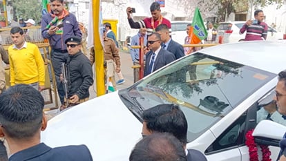 Cm Pushkar Singh Dhami Road show in Haridwar Uttarakhand News in hindi