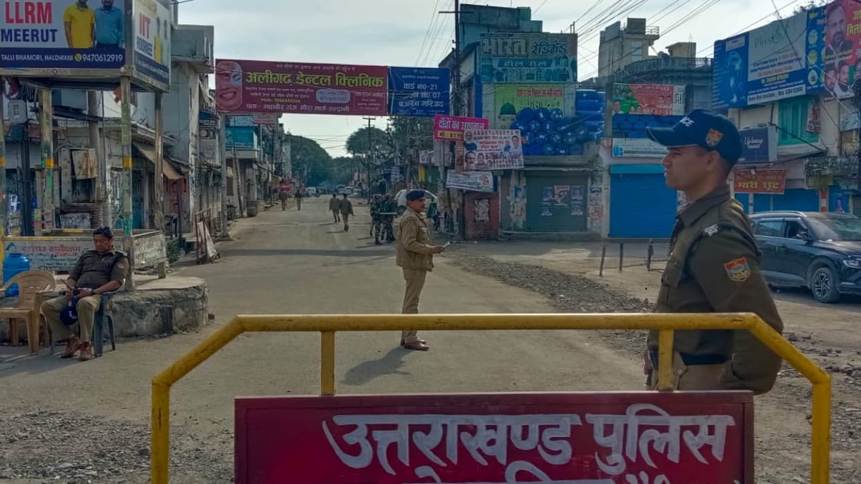 Haldwani main market remained closed for the third day of violence