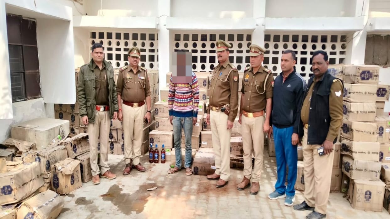 English liquor was being carried hidden inside sawdust in the truck