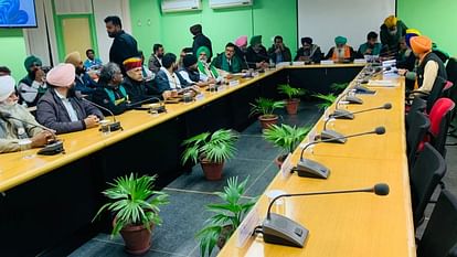 Meeting with farmer leaders and three Union Ministers in Chandigarh