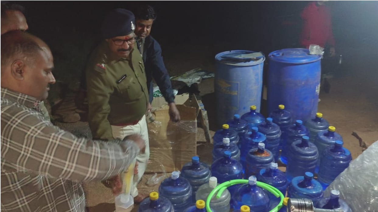 Fake liquor manufacturing factory was being run in BJP leader office