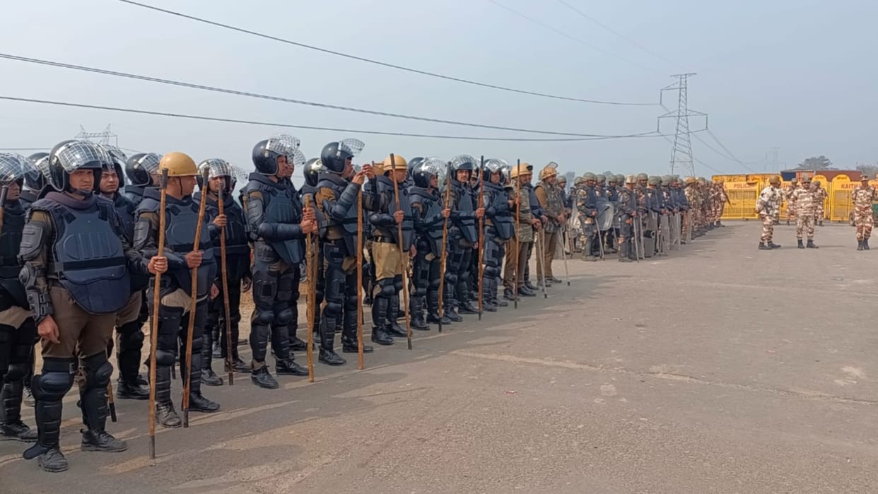 Farmers march to Delhi: Temporary jail built in police line in Kaithal