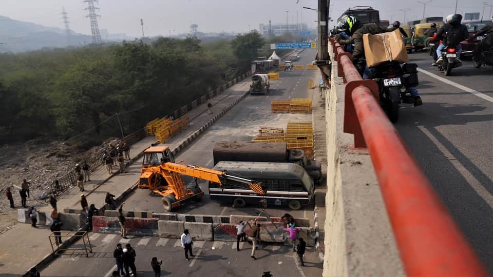 In view of the farmer protest there is a ban on processions agitations and public meetings in Delhi
