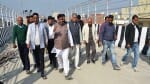 राज्यमंत्री डॉ अरुण कुमार और कैंट विधायक संजीव अग्रवाल ने किया पुल का निरीक्षण