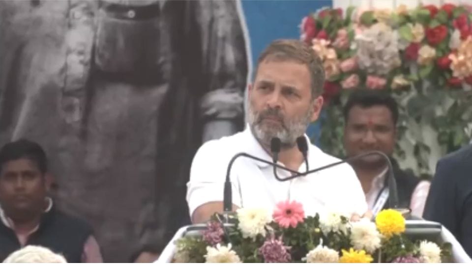 Rahul Gandhi in support of farmers Bharat Jodo Nyaya Yatra Ambikapur farmer protest