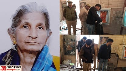 Murder of an elderly woman living in a temple in Ghaziabad by slitting her throat.