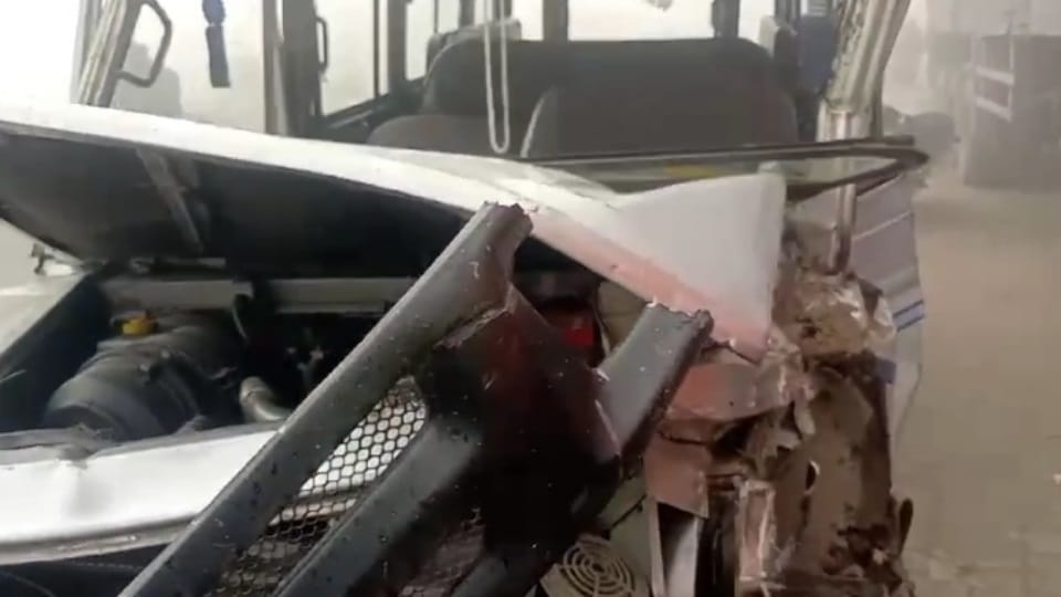 Accident in Firozpur due to heavy fog