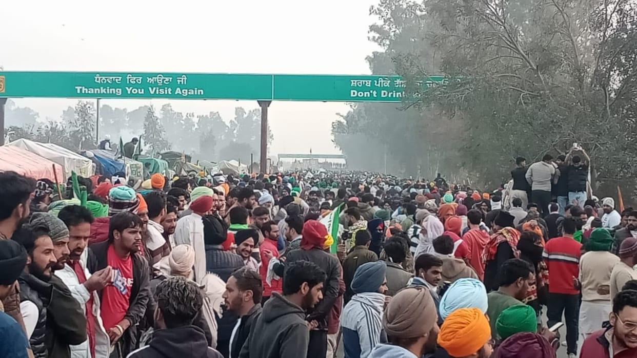 Kisan Andolan 2.0:  9 thousand farmers Reached on Data Singh Wala-Khanauri Border