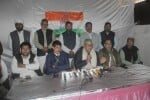 प्रेसवार्ता करते कांग्रेस के प्रदेश अध्यक्ष अजय राय