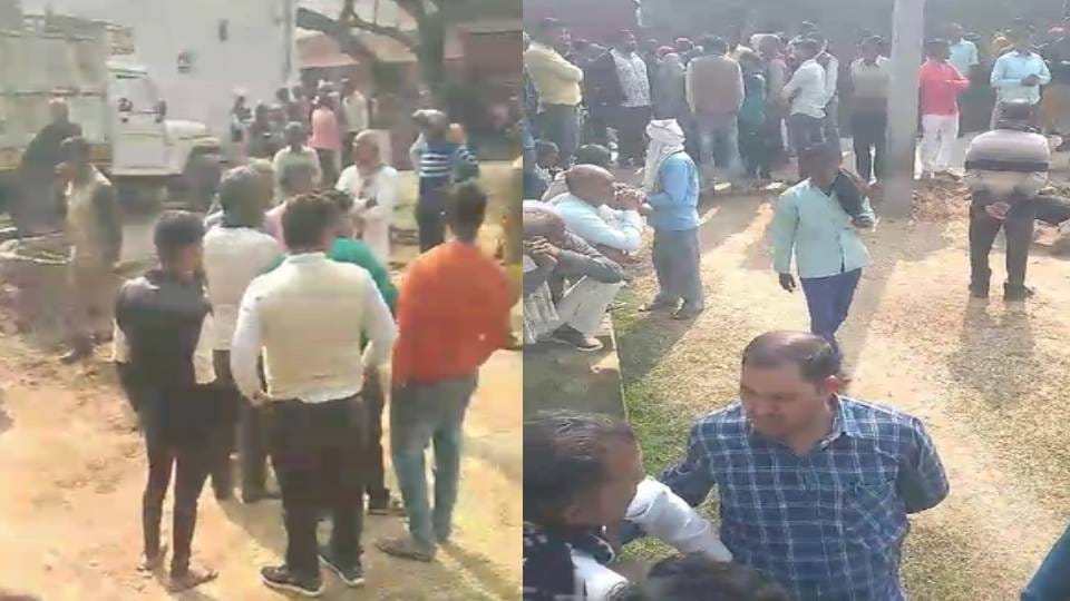 Manpal murder case last rites of deceased performed under tight security houses of the murderers were locked