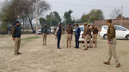 Uproar over placing statues of Mahatma Buddha and Ambedkar on disputed land in lakhimpur kheri