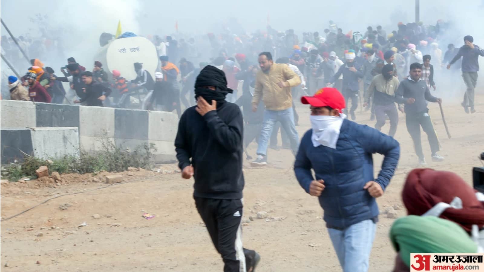 Farmers Protest See Kisan Andolan Latest Photos Clash on Shambhu and Jind Border News