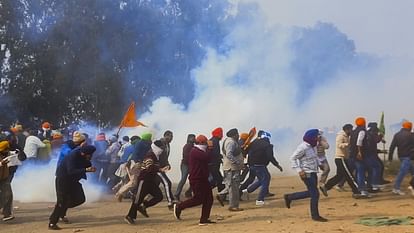 Farmers Protest Kisan Andolan latest photos Clash on Shambhu and Jind border