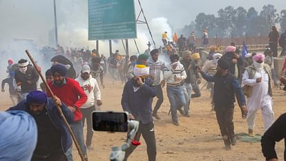 Farmers Protest Kisan Andolan latest photos Clash on Shambhu and Jind border