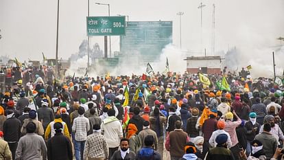 Farmers Protest Kisan Andolan latest photos Clash on Shambhu and Jind border