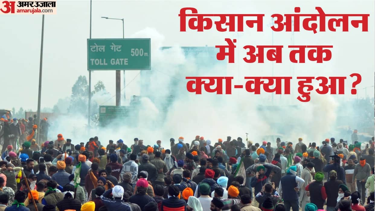 Farmers Protest See Kisan Andolan Latest Photos Clash on Shambhu and Jind Border News