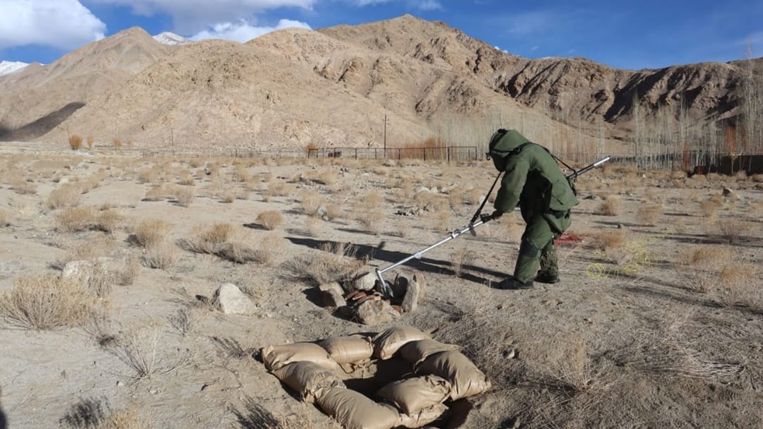 Ladakh: Nine shells found in Kharu of Ladakh squad destroyed them