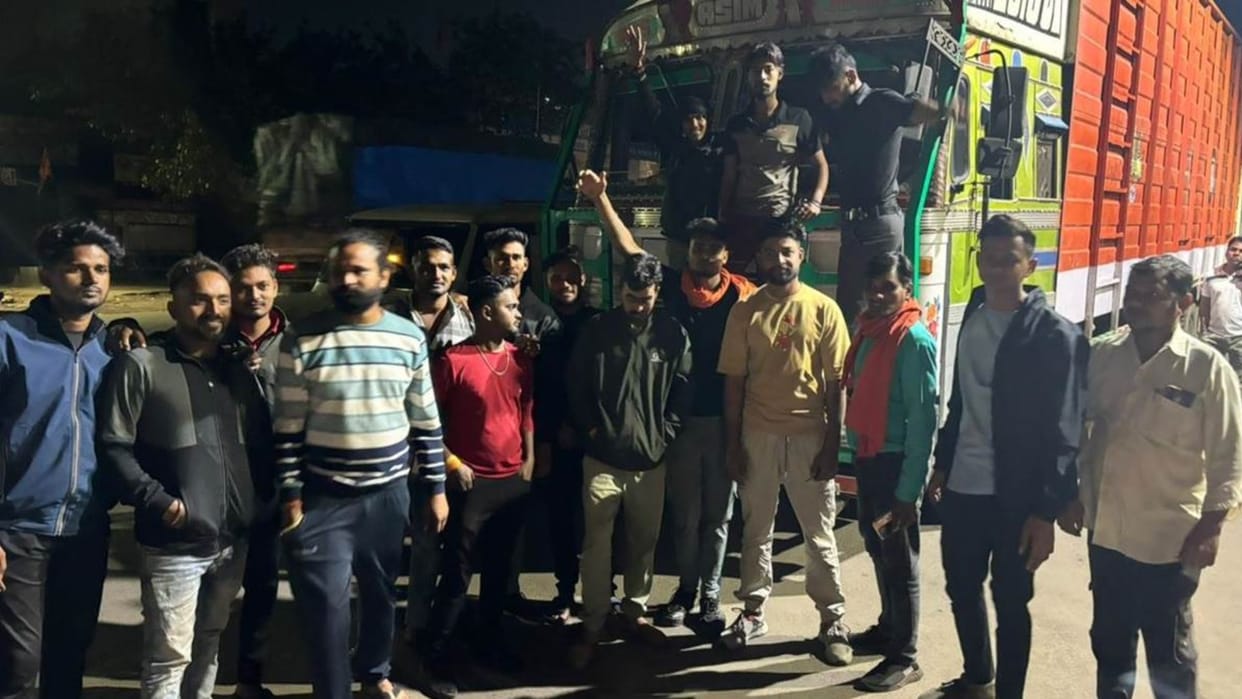 Big case of cow smuggling in Chhattisgarh: Cow servant caught a container full cows, many died