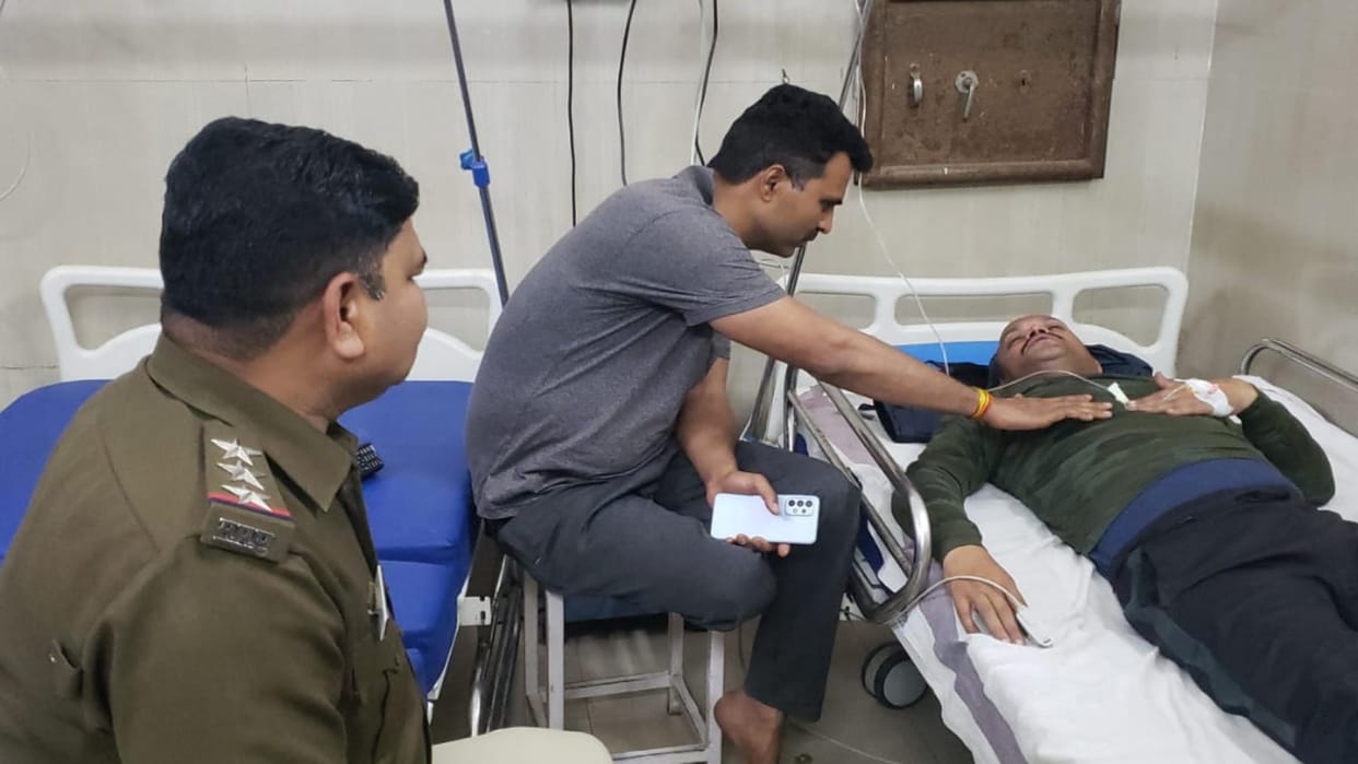 TI of PTS Sagar injured in road accident