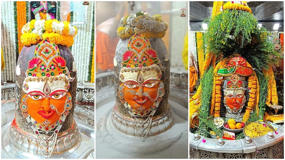 Ujjain Baba Mahakal decorated with mustard flowers on Basant Panchami