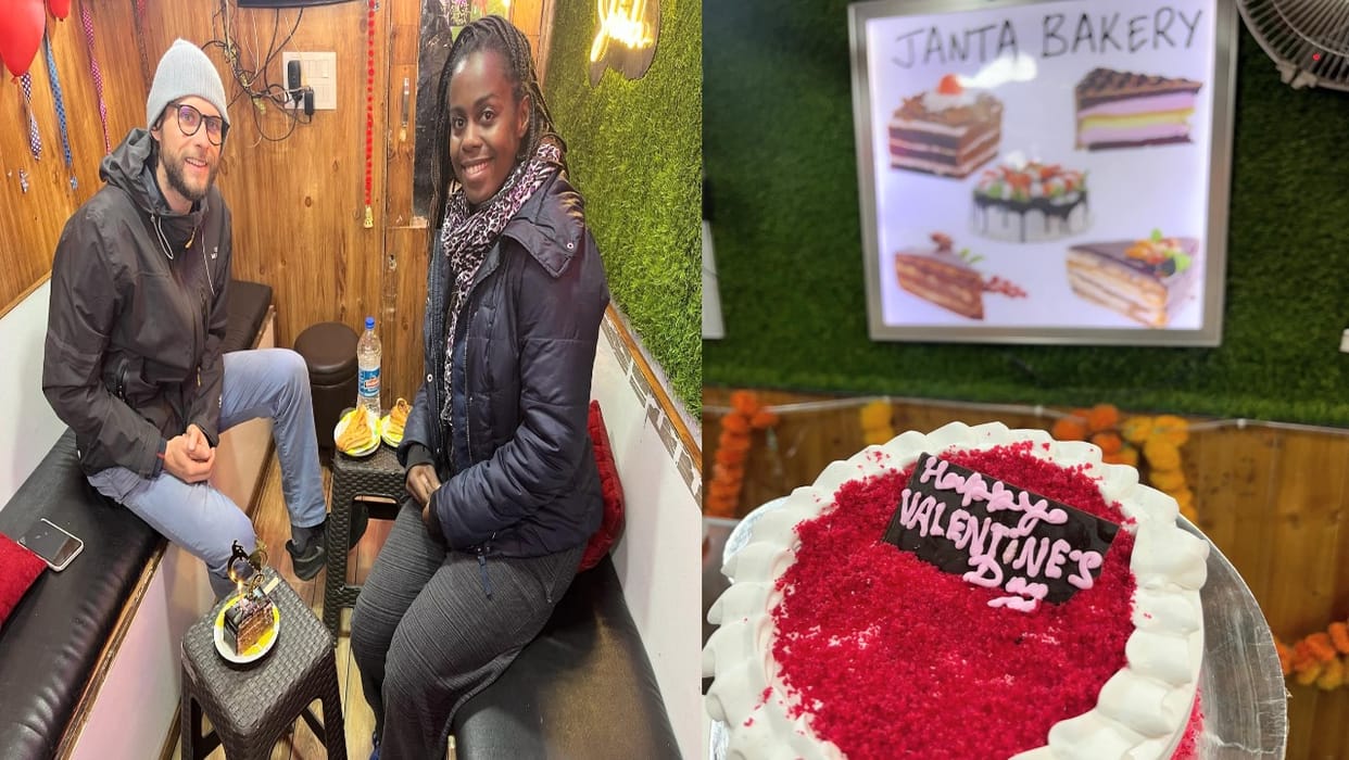 New Zealand couple celebrated Valentine's Day by cutting cake in Shimla